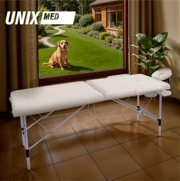 Массажный стол UNIX Master 2 Section White - 3